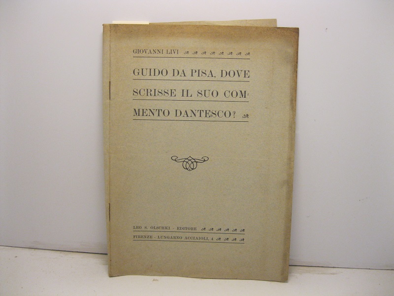 Guido da Pisa dove scrisse il suo commento dantesco?