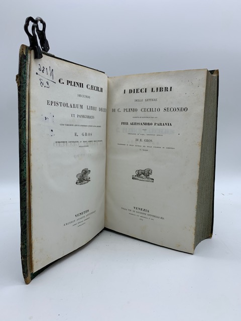 I dieci libri delle lettere di C. Plinio Cecilio secondo …