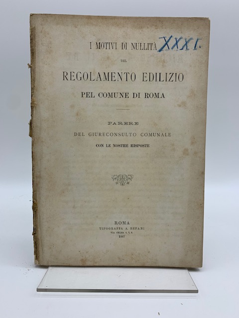 I motivi di nullita' del regolamento edilizio pel comune di …