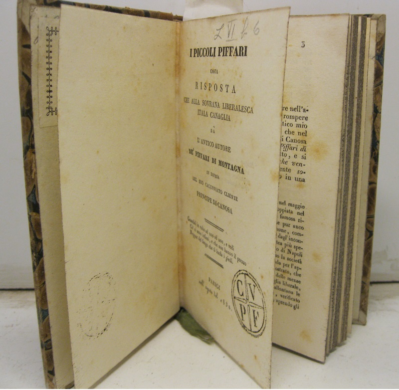 I piccoli piffari ossia risposta che alla sovrana liberalesca itala …