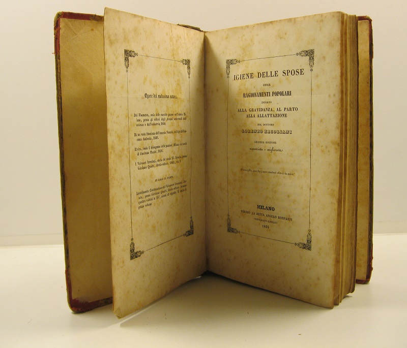 Igiene delle spose ossia ragionamenti popolari intorno alla gravidanza, al …
