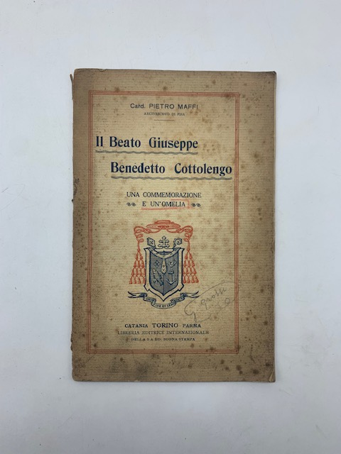 Il Beato Giuseppe Benedetto Cottolengo. Commemorazione. ed omelia