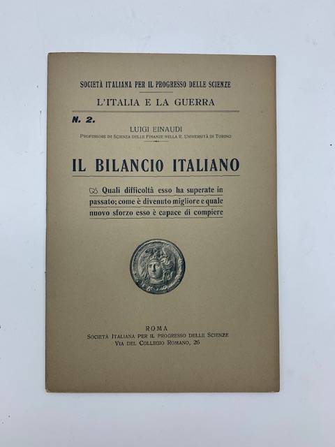 Il bilancio italiano. Quali difficolta' esso ha superato in passato; …