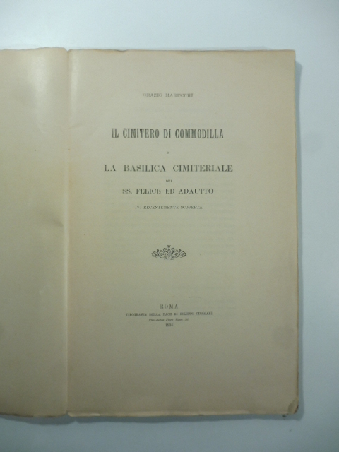 Il cimitero di Comodilla e la basilica cimiteriale dei SS. …