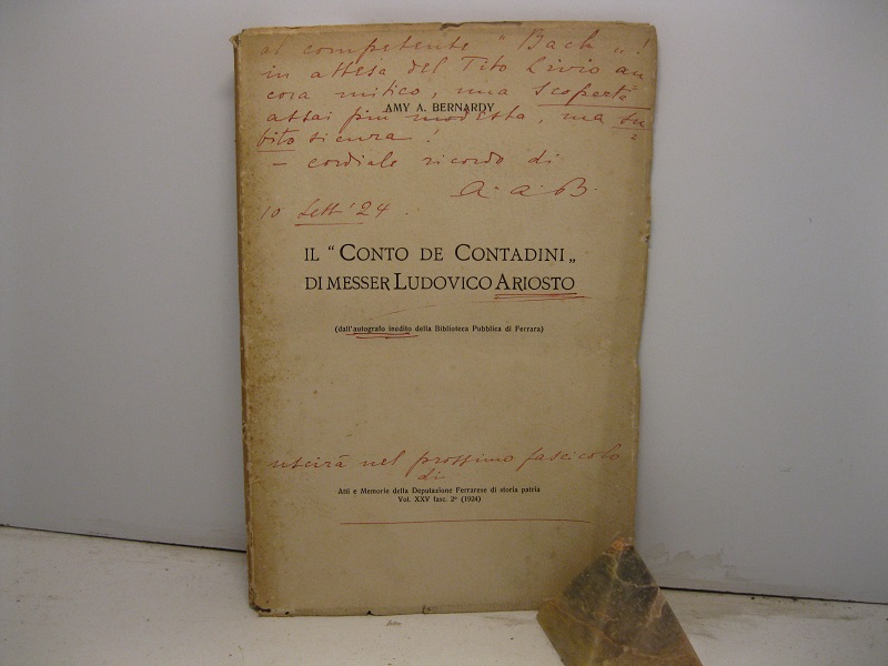 Il 'Conto dei Contadini' di Messer Ludovico Ariosto (dall'autografo inedito …