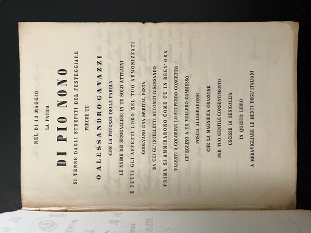 Il genetliaco di Pio nono pontefice massimo. Discorso.recitato nel Duomo …