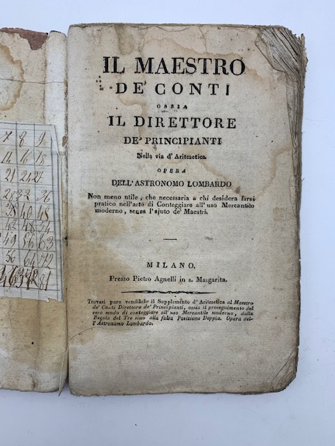 Il maestro de' conti ossia il Direttore de' principianti nella …