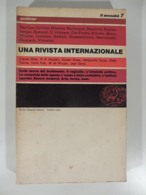 Il menabo' 7 diretto da Elio Vittorini e Italo Calvino