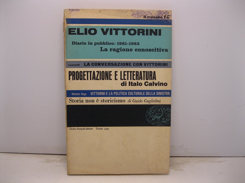 Il menabo' di letteratura fondato da Elio Vittorini a cura …