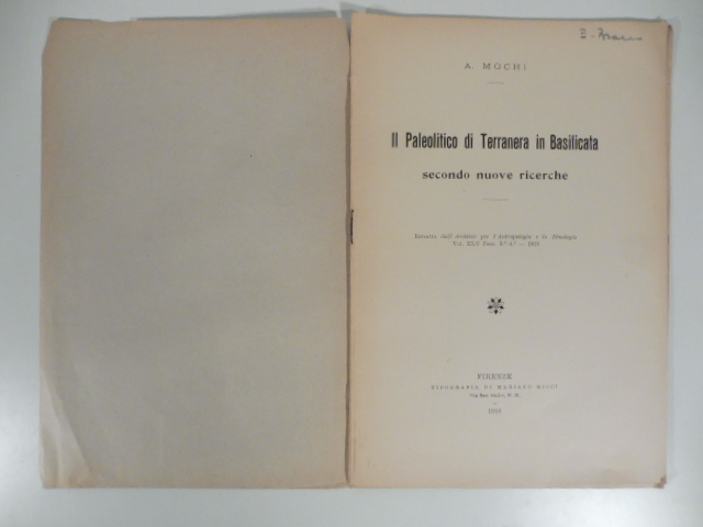 Il paleolitico di Terranera in Basilicata secondo nuove ricerche; Nuove …