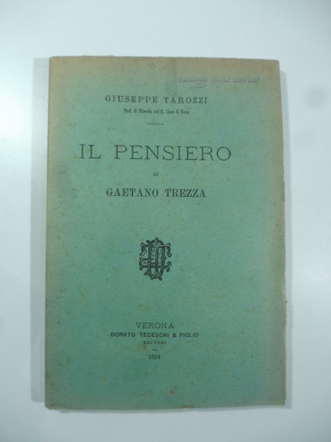 Il pensiero di Gaetano Trezza