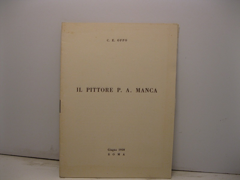 Il pittore P. A. Manca. Giugno 1950