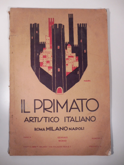 Il primato artistico italiano, anno II, gennaio 1920, numero 1