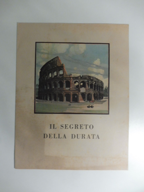 Il segreto della durata. Le addizionatrici Burroughs. Pieghevole pubblicitario