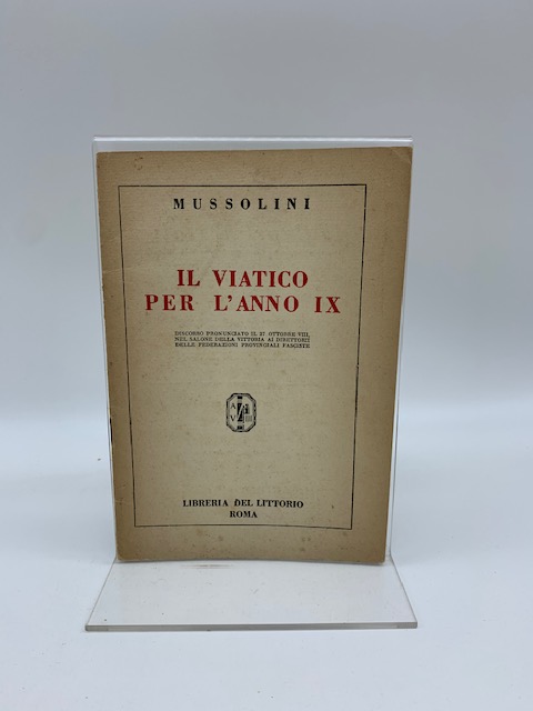 Il viatico per l'anno IX