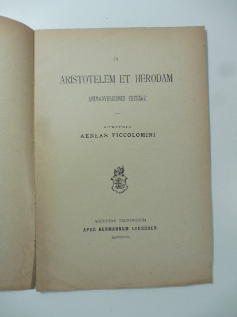 In Aristotelem et Herodam animadversiones criticae