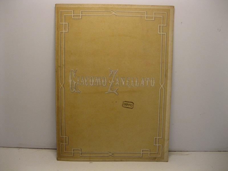 In morte del cavaliere Giacomo Zanellato.