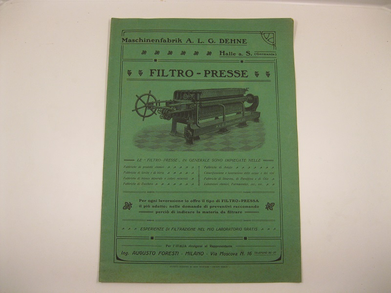 Ing. Augusto Foresti rappresentante per l'Italia di A. L. G. …
