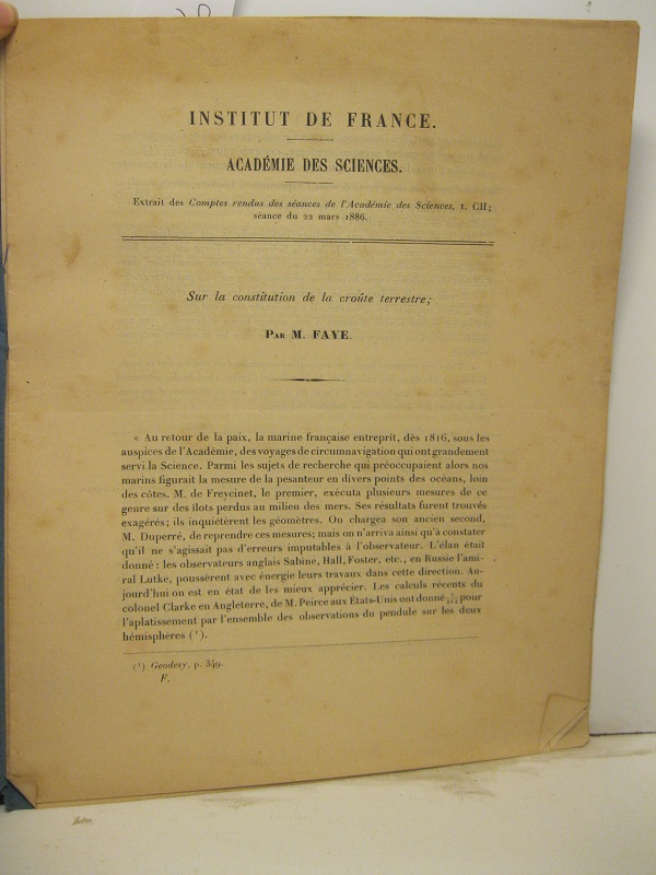 Institut de France. Academie des Sciences. Extrait des Comptes rendus …