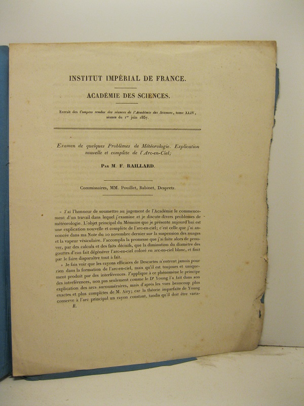 Institut imperial de France. Academie des Sciences. Extrait des Comptes …