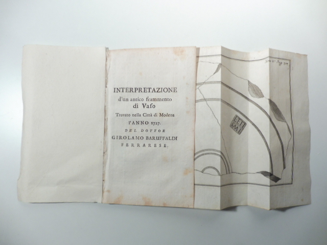 Interpretazione d'un antico frammento di Vaso trovato nella Citta' di …