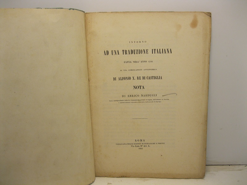 Intorno ad una traduzione italiana fatta nell'anno 1341 di una …