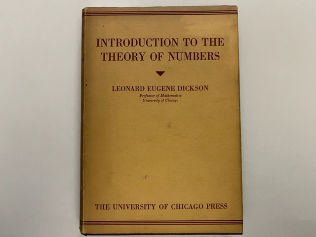 Introduction to the theory of numbers
