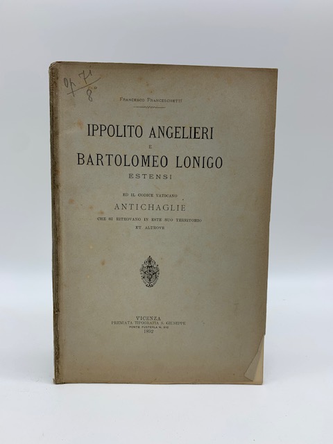 Ippolito Angelieri e Bartolomeo Lonigo estensi ed il codice vaticano …