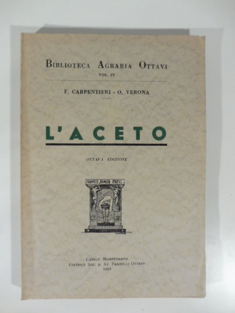 L'aceto. Ottava edizione