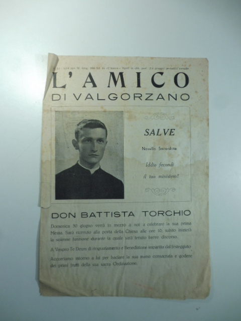 L'amico di Val Gorzano. Don Battista Torchio