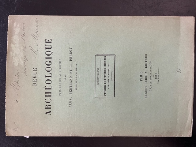 L'atelier du statuaire Mirismus a Cesaree de Mauretanie (Cherchell)