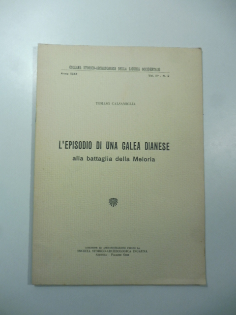 L'episodio di una galea dianese alla battaglia della Meloria