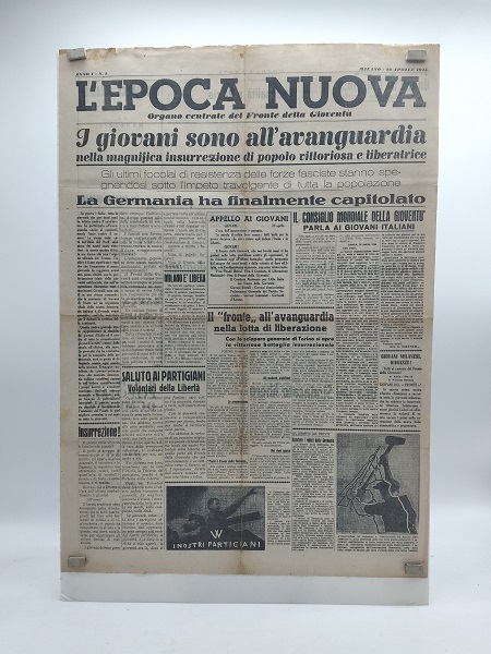 L'Epoca nuova. Organo centrale del Fronte della Gioventu'. Anno I. …