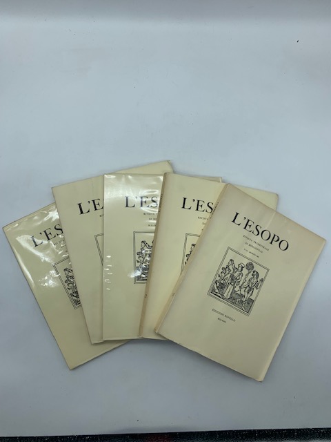 L'esopo rivista trimestrale di bibliofilia. voll. n. 9 - 10 …