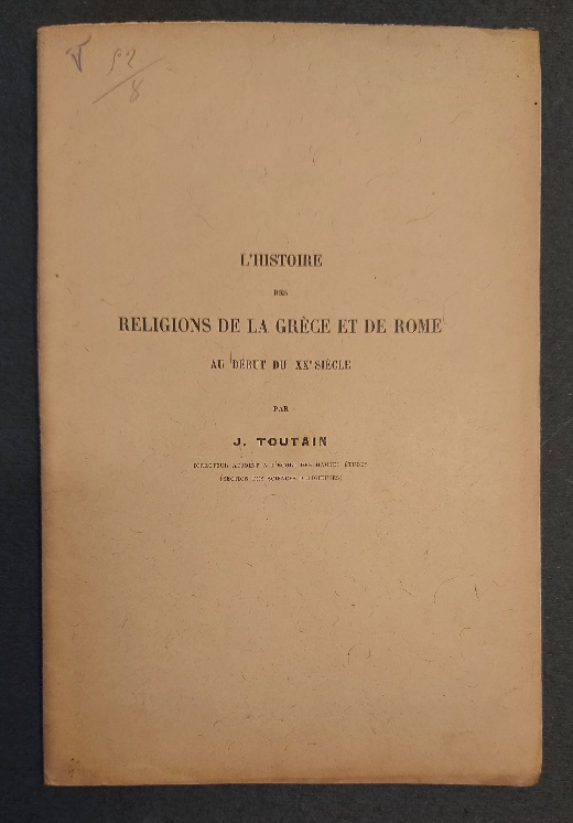 L'histoire des religions de la Grece et de Rome au …
