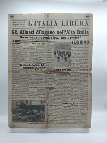 L'Italia libera. Quotidiano del Partito d'Azione. Anno III. N. 8. …