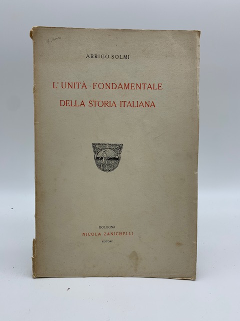 L'unita' fondamentale della storia italiana