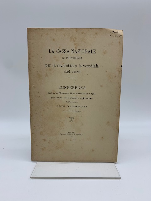 La cassa nazionale di previdenza per la invalidita' e la …