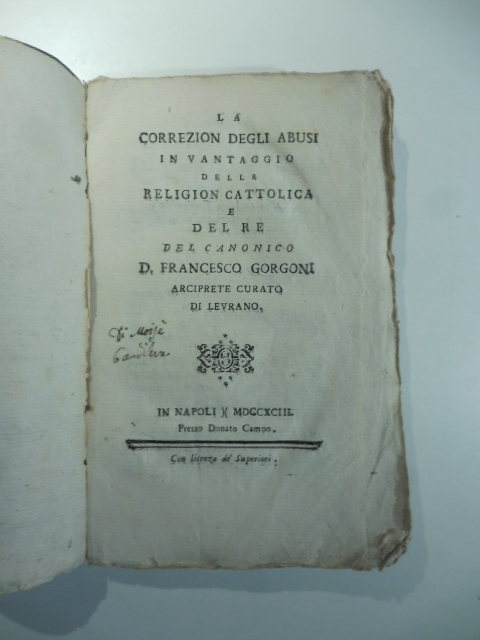 La correzion degli abusi in vantaggio della religion cattolica e …