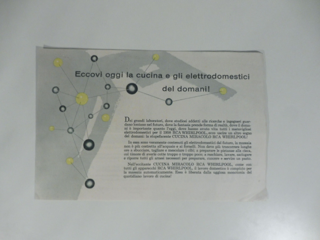 La cucina miracolo Whirlpool. Pieghevole pubblicitario
