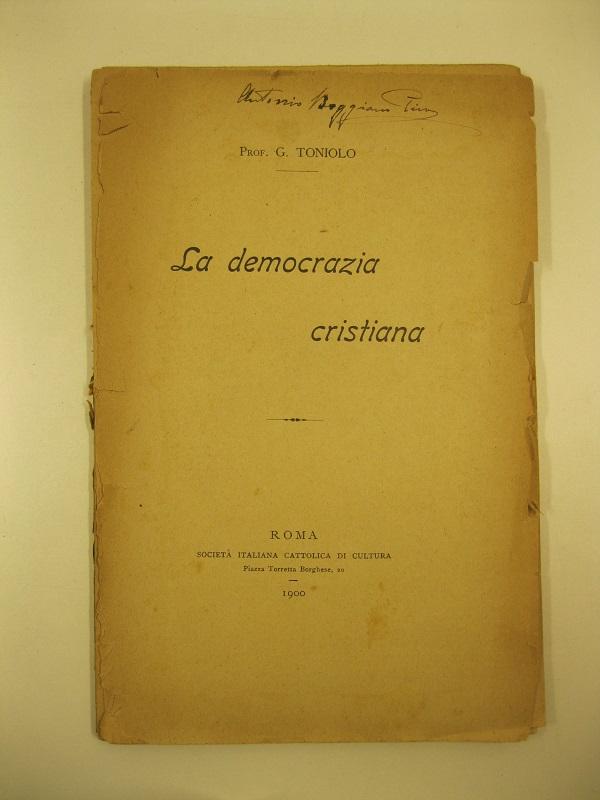 La democrazia cristiana