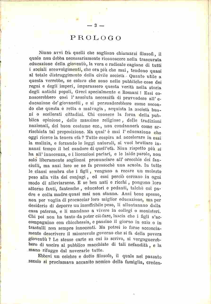 La famiglia. Riflessioni morali