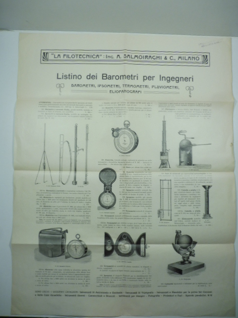 La Filotecnica Ing. A. Salmoiraghi & C. Listino dei barometri …