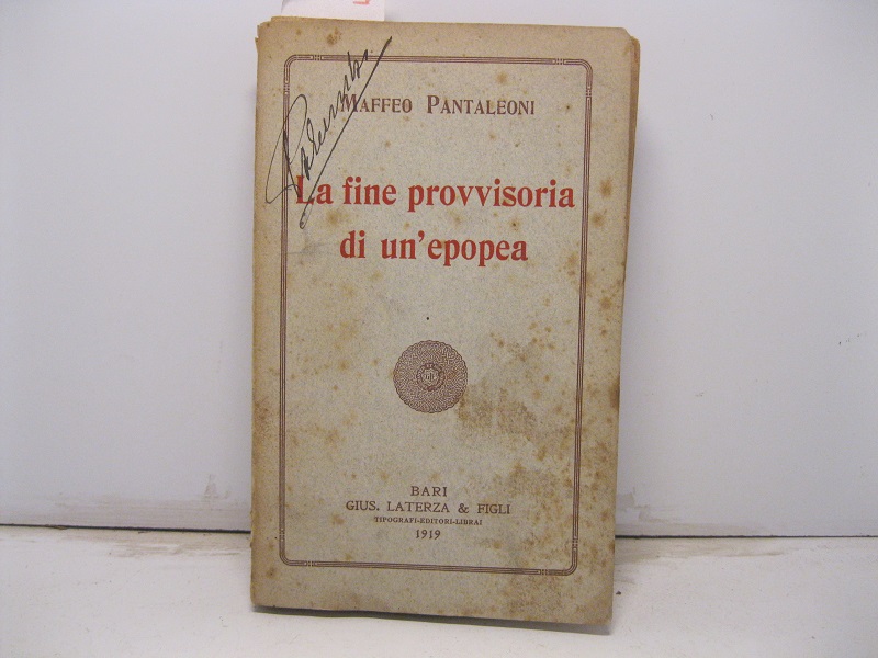 La fine provvisoria di un'epopea.