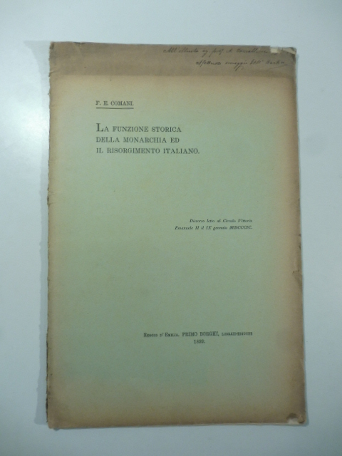 La funzione storica della monarchia ed il Risorgimento italiano