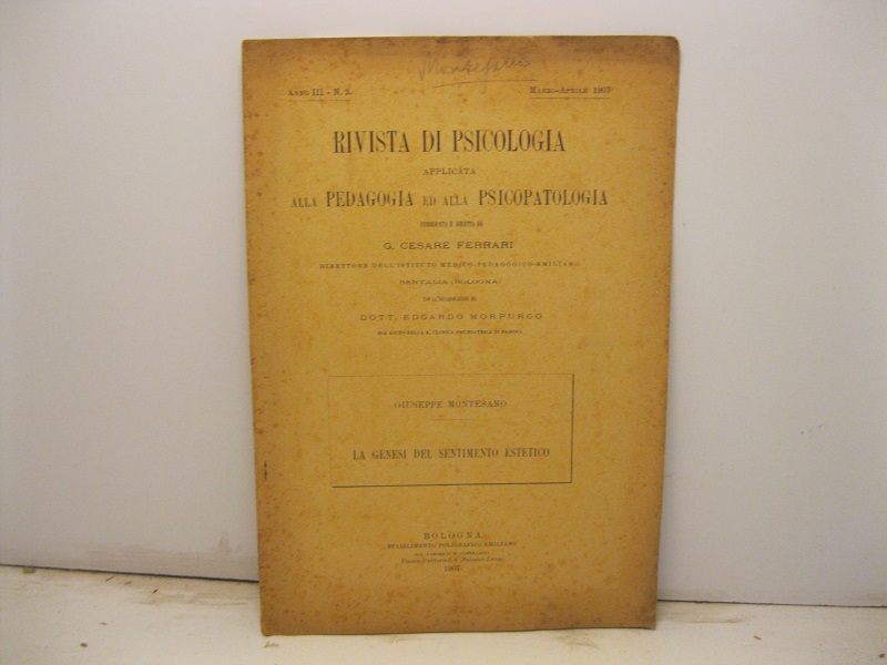 La genesi del sentimento estetico