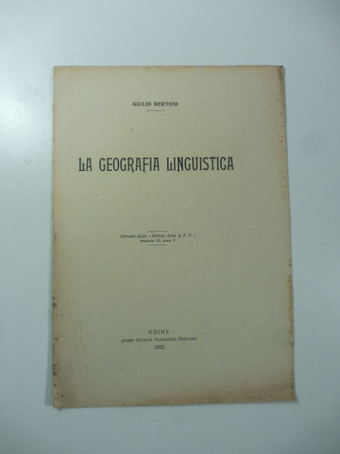 La geografia linguistica