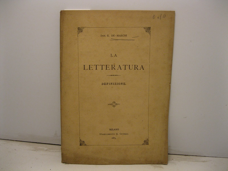 La letteratura. Definizione