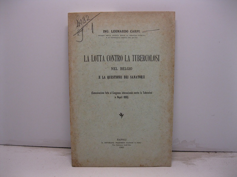 La lotta contro la tubercolosi nel Belgio e la questione …