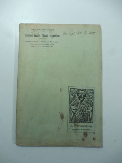 La meteora mentale; Filosofia e positivismo
